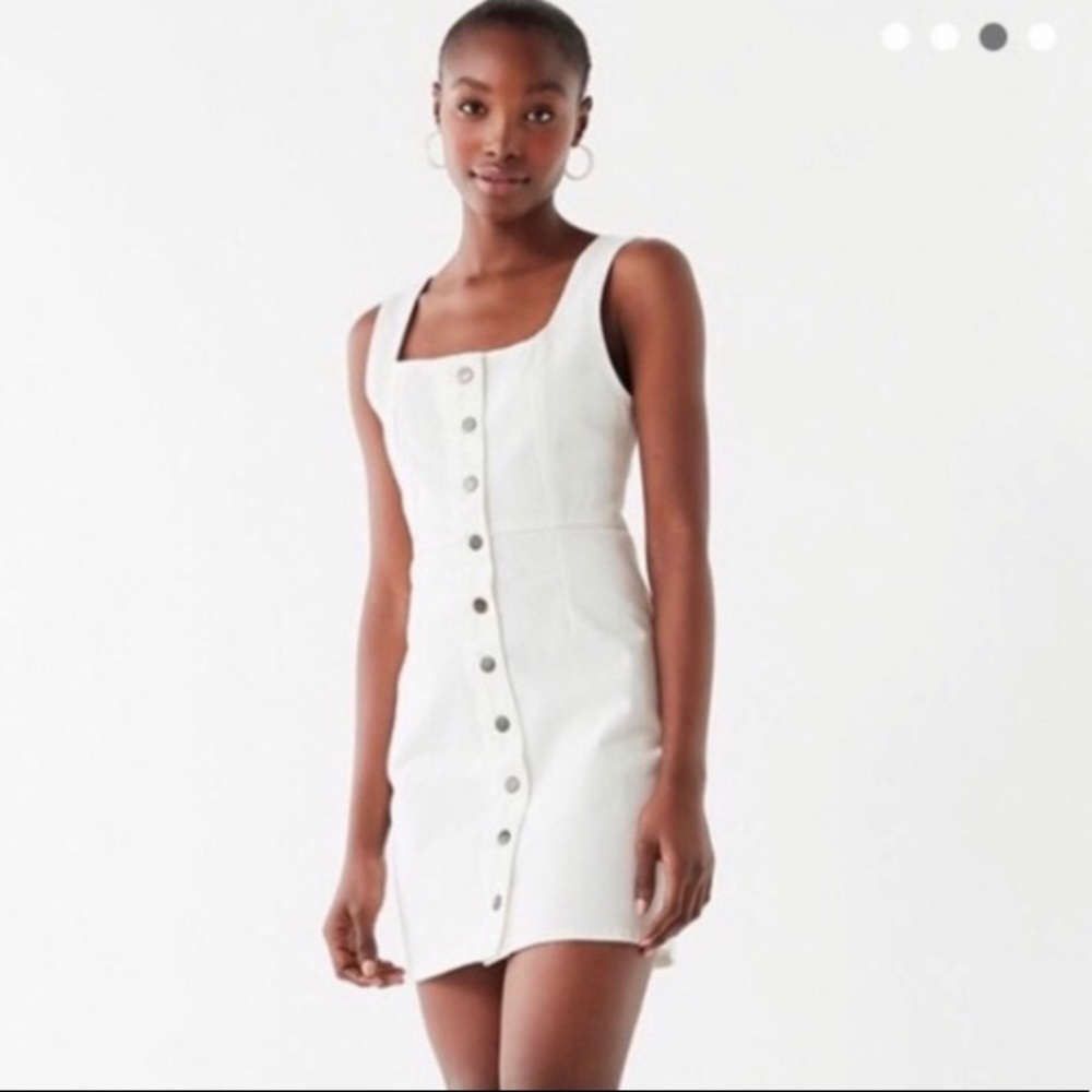 Urban Outfitters White Denim Dress